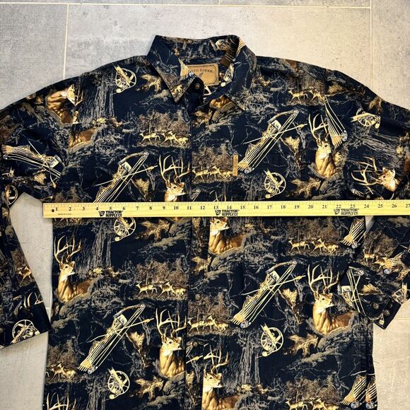 North River Outfitters Buck Bow Deer Hunting Long Sleeve Shirt Size Large - Picture 2 of 6